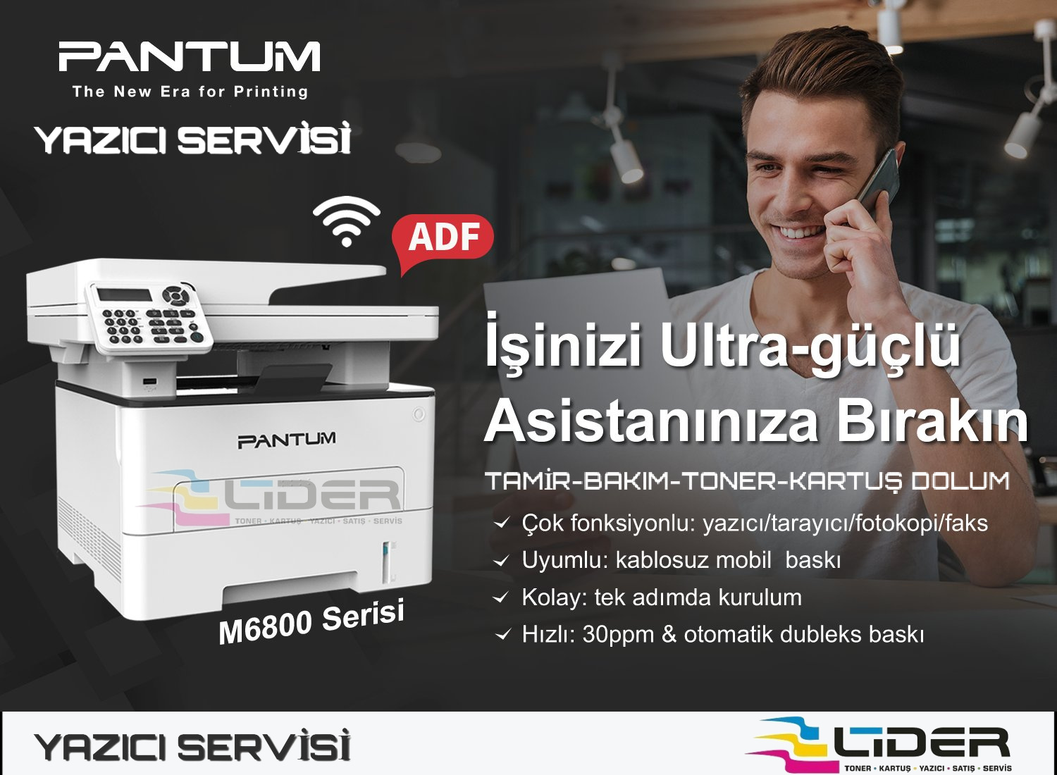  Pantum Toner Pantum Antalya yazıcı servisi Toner dolum