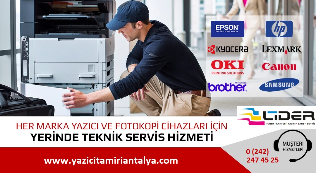  Antalya yazıcı tamiri toner kartuş dolum antalya yazıcı servisi